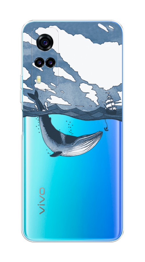 

Чехол на Vivo Y31 "Большой кит", Синий, 263750-1