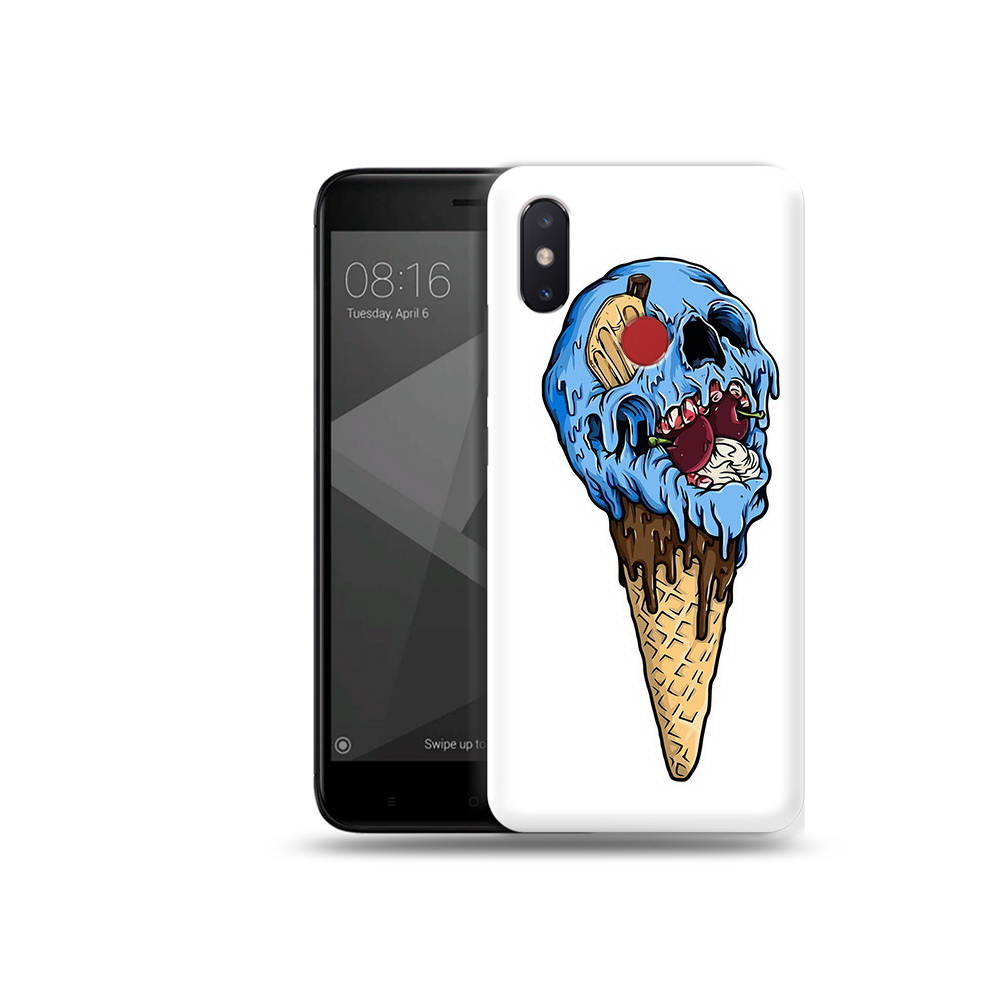 

Чехол MyPads Tocco для Xiaomi Mi 8 SE мороженное череп (PT113500.331.484), Прозрачный, Tocco