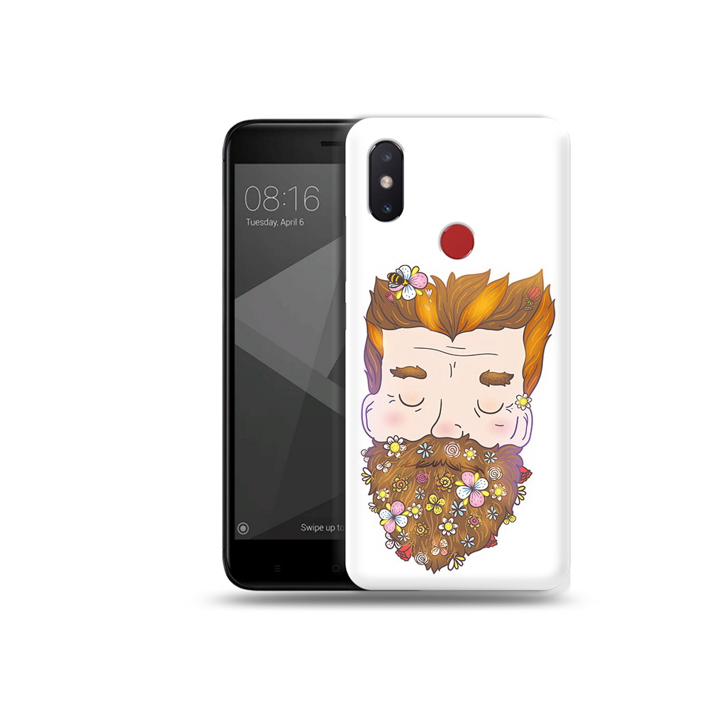 

Чехол MyPads Tocco для Xiaomi Mi 8 SE мужчина с цветами в бороде (PT113500.331.489), Прозрачный, Tocco