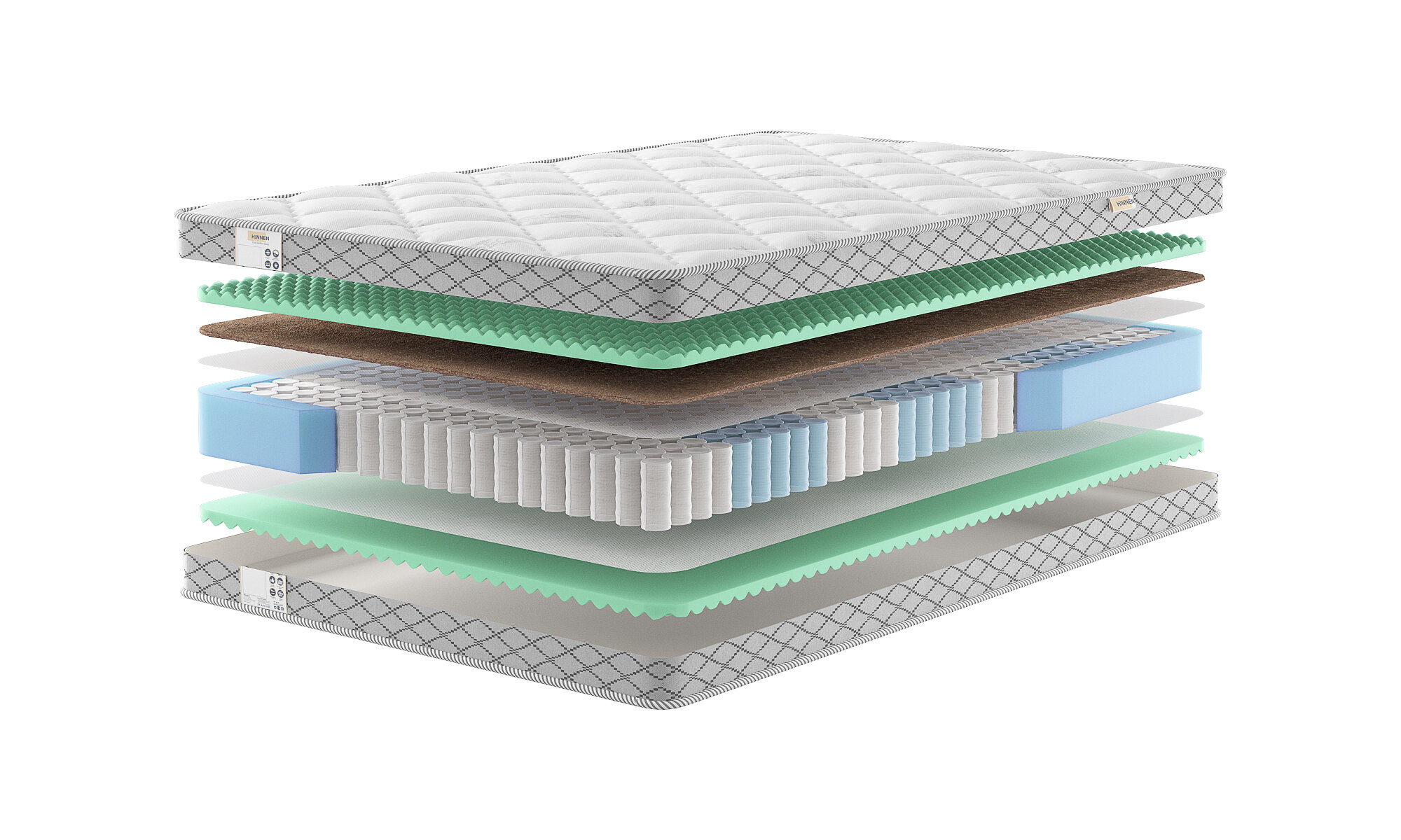

Матрас Hinnen Base Comfort 120x200, Белый, Base Comfort