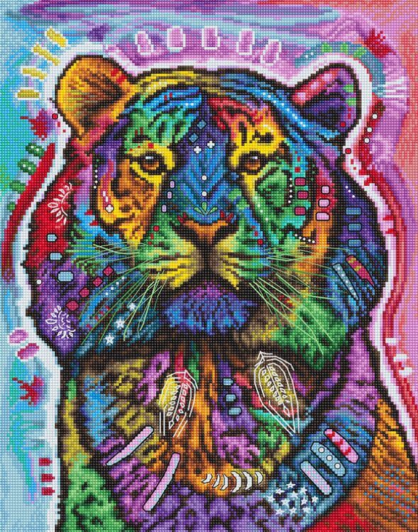 

Набор для вышивания крестом Letistitch Curious Tiger L8003
