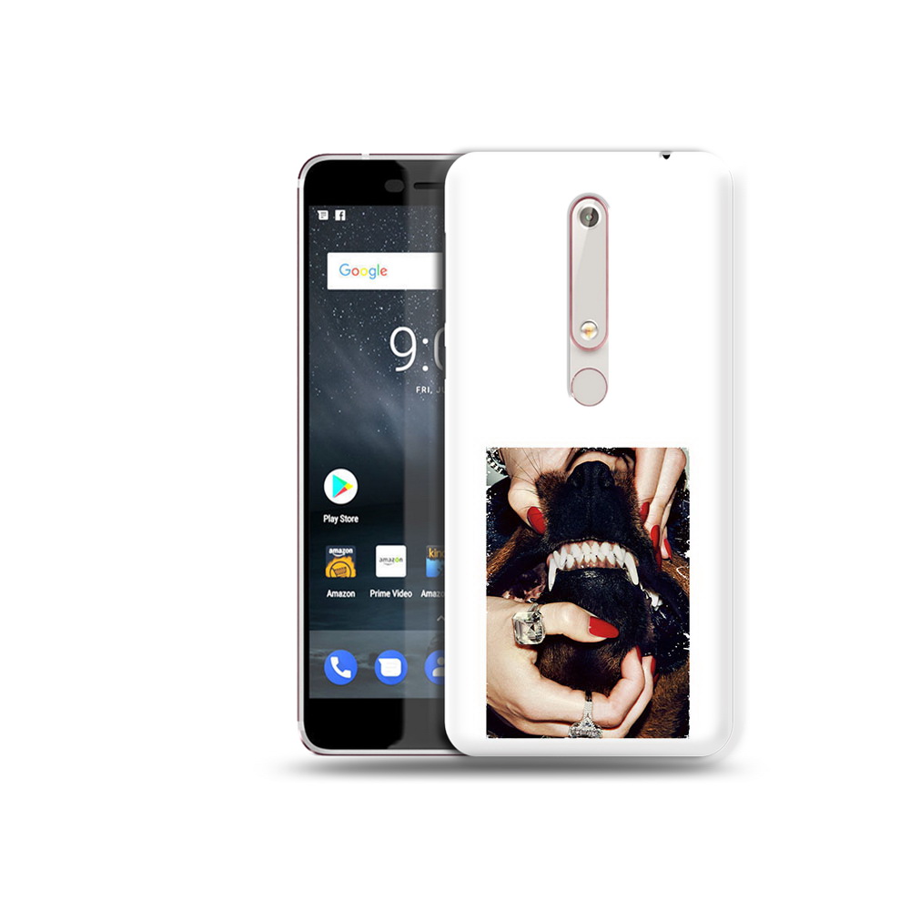 

Чехол MyPads Tocco для Nokia 6 маникюр, Прозрачный, Tocco