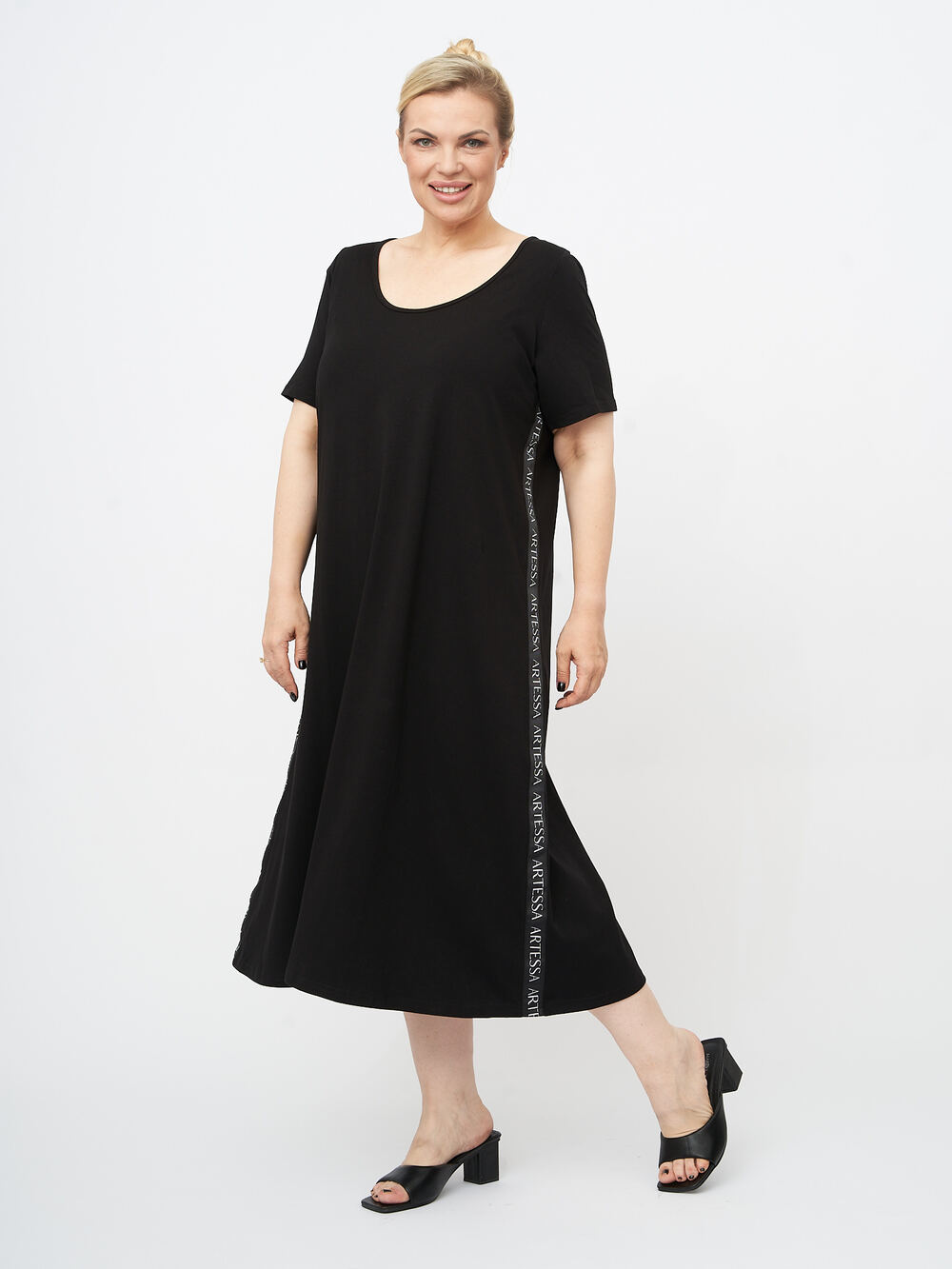 

Платье женское ARTESSA PP10802BLK01 черное 52-54 RU, PP10802BLK01