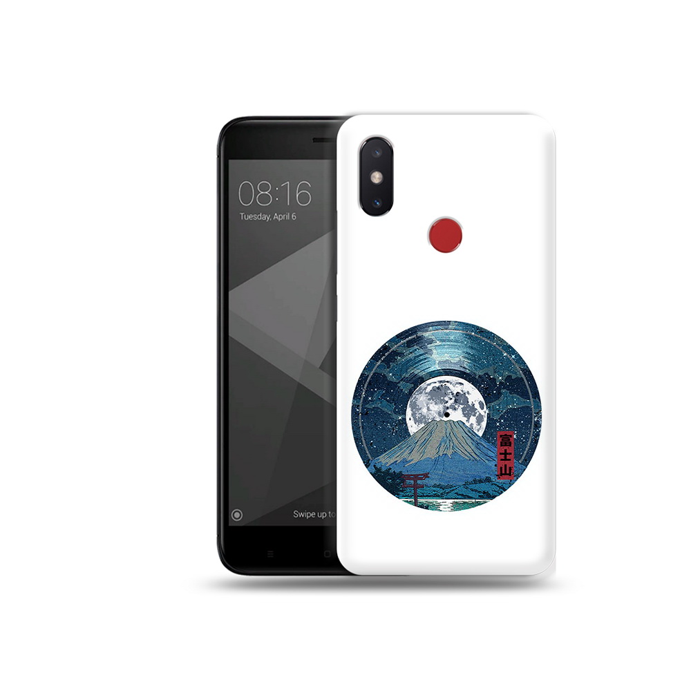 

Чехол MyPads Tocco для Xiaomi Mi 8 SE нарисованная виниловая гора с луной, Прозрачный, Tocco