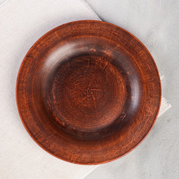 

Тарелка "Гладкая", плоская, красная глина, 18 см