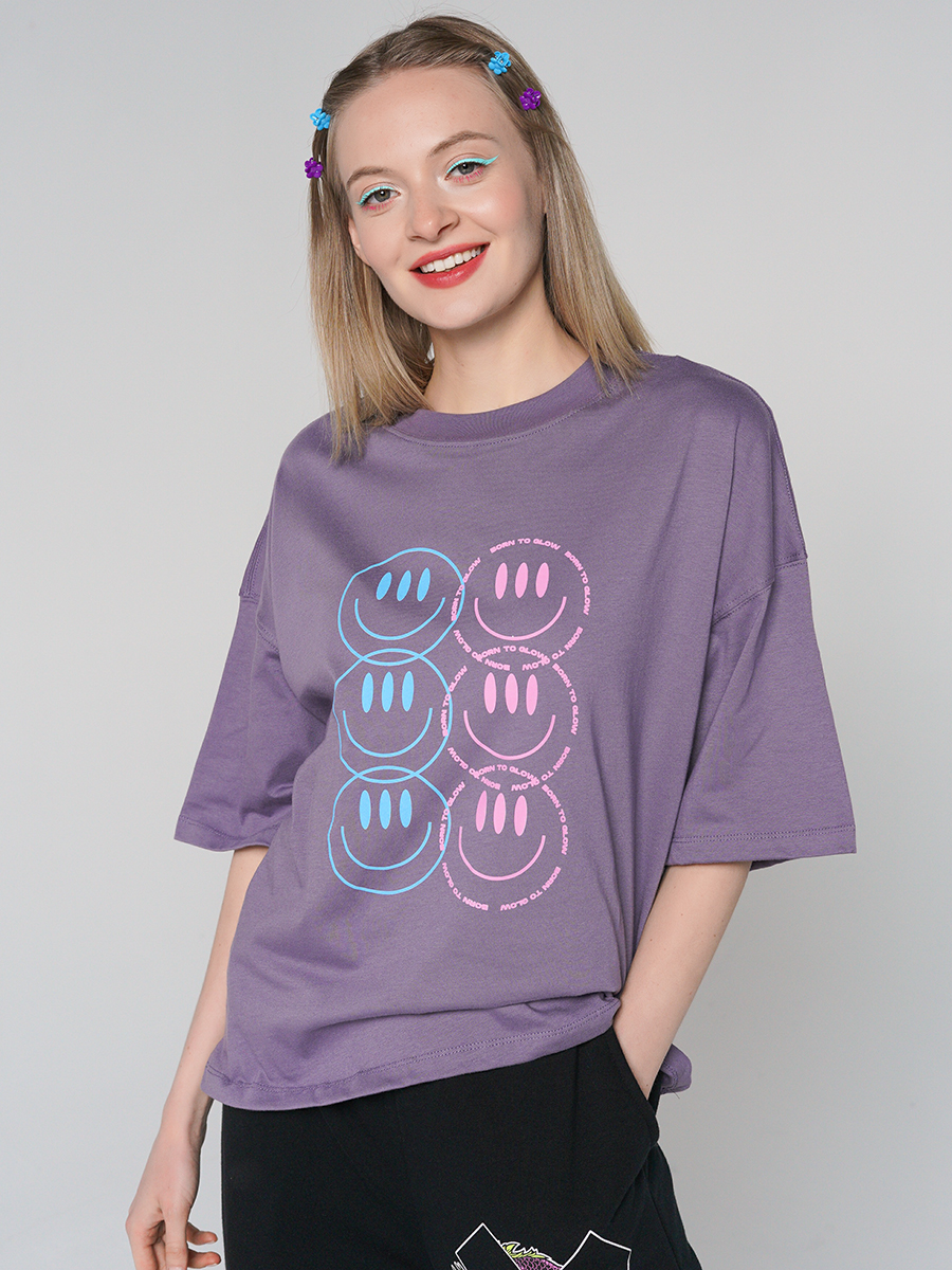 

Футболка женская ТВОЕ 85996 фиолетовая XL, 85996