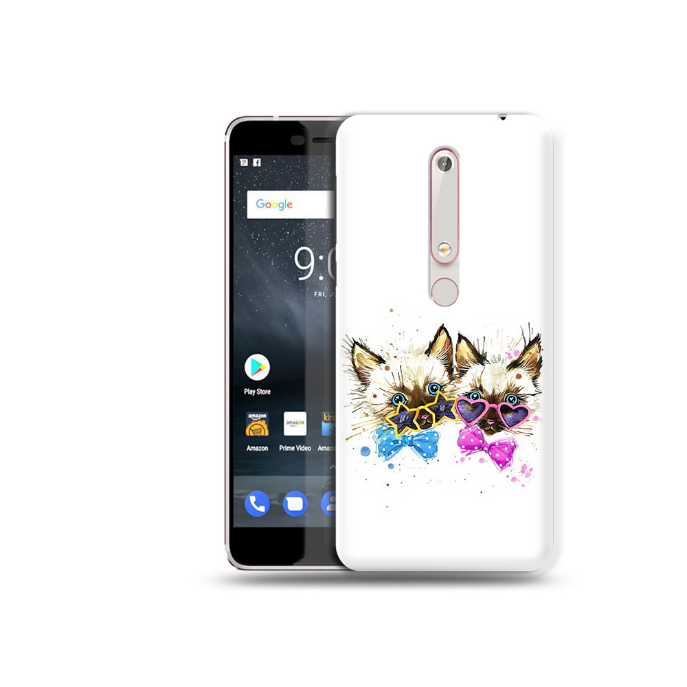 

Чехол MyPads Tocco для Nokia 6 милые котята, Прозрачный, Tocco