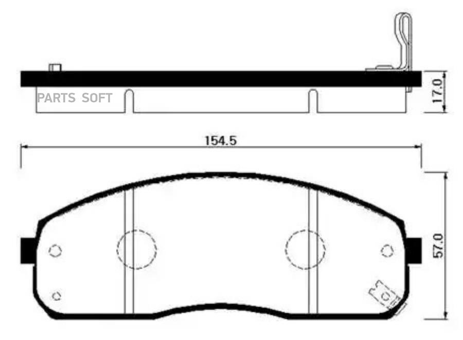 Тормозные колодки HSB дисковые HP1023