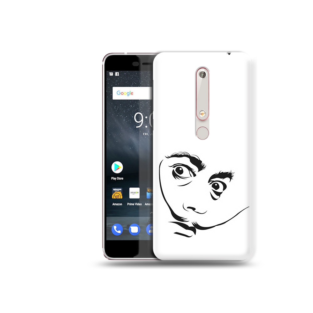

Чехол MyPads Tocco для Nokia 6 мужчина с длинными усами, Прозрачный, Tocco