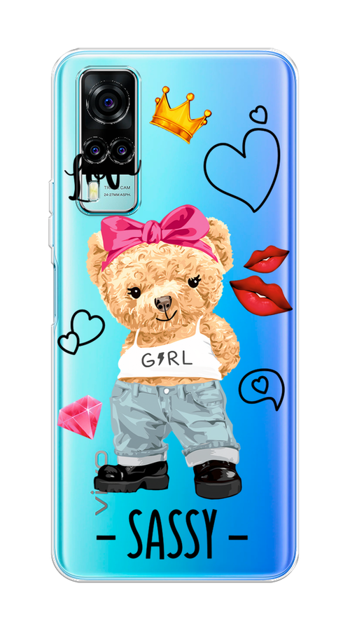 

Чехол на Vivo Y31 "Sugar Mommy", Голубой;белый;розовый, 263750-6