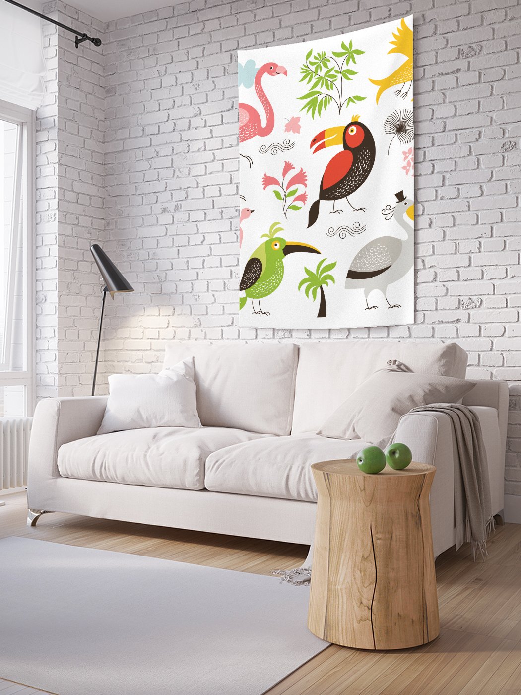 

Вертикальное фотопанно на стену JoyArty Птицы тропиков 150x200 см, Птицы тропиков