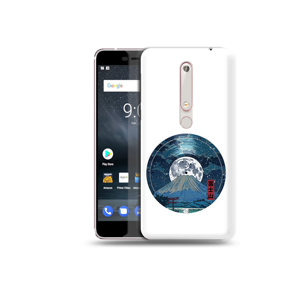 

Чехол MyPads Tocco для Nokia 6 нарисованная виниловая гора с луной, Прозрачный, Tocco