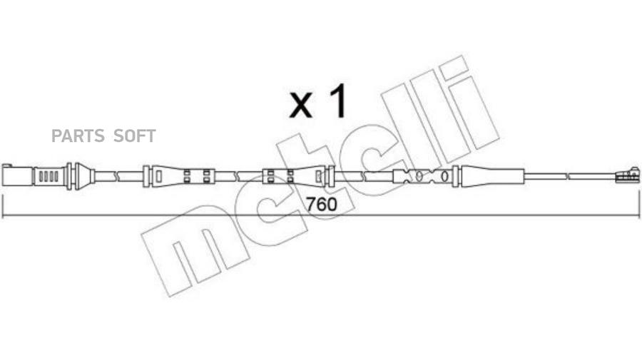 

Датчик Износа Тормозных Колодок Metelli арт. SU.377