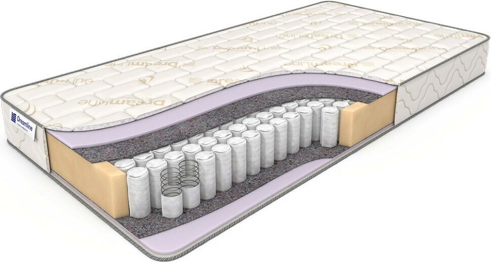 

Матрас Dreamline Basic soft 15 пружинный 90х190 см, Белый, Basic soft 15