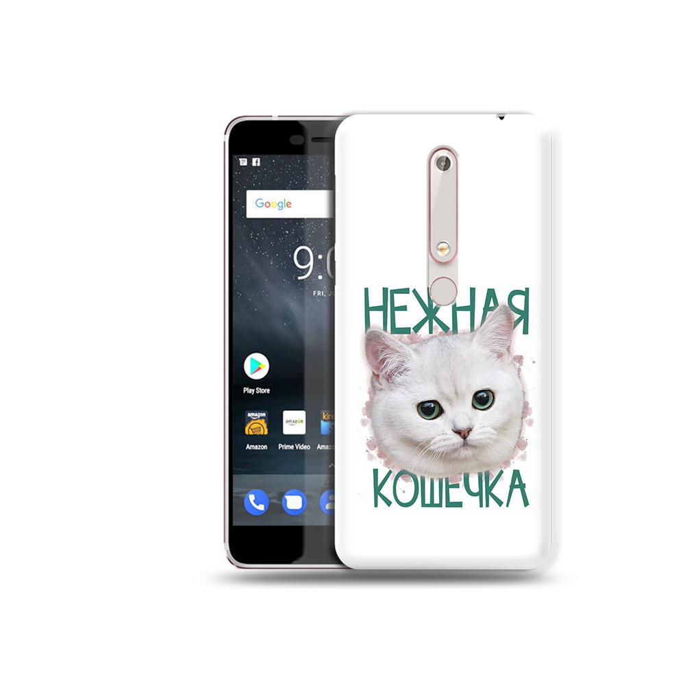 

Чехол MyPads Tocco для Nokia 6 нежная кошечка, Прозрачный, Tocco