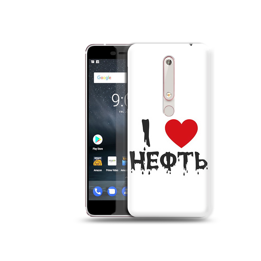 

Чехол MyPads Tocco для Nokia 6 нефть, Прозрачный, Tocco