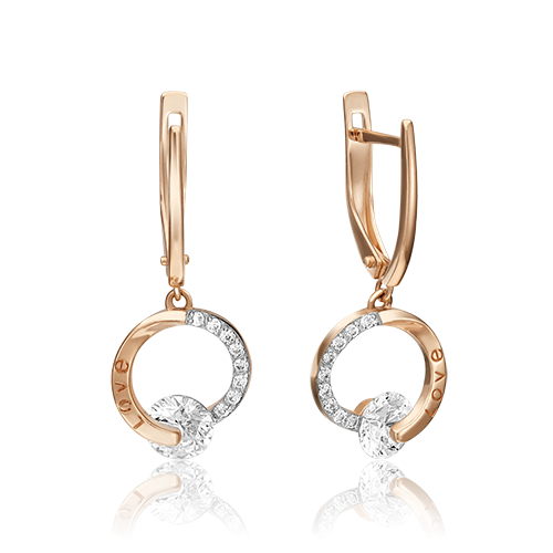 

Серьги из красного золота с фианитом PLATINA jewelry 02-4495-00-501-1110-38_0, 02-4495-00-501-1110-38_0