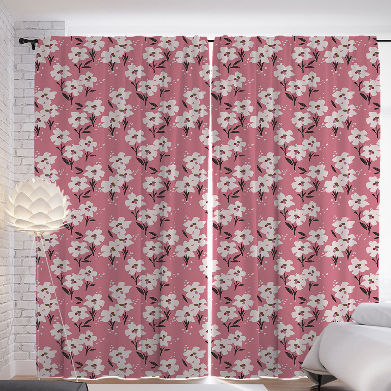 

Шторы с фотопечатью JoyArty "Нарисованная поляна" из сатена, 290х265 см, Нарисованная поляна