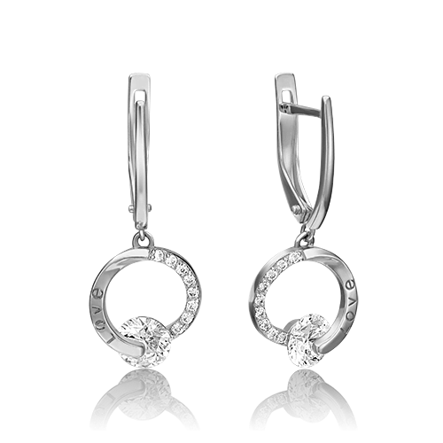 

Серьги из белого золота с фианитом PLATINA jewelry 02-4495-00-501-1120-38_0, 02-4495-00-501-1120-38_0