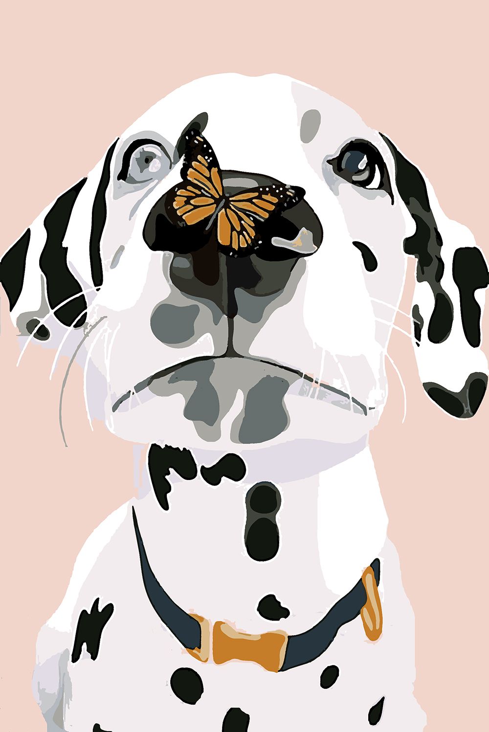 

Картина по номерам Красиво Красим Далматин и бабочка, 60 х 90 см, Далматин и бабочка