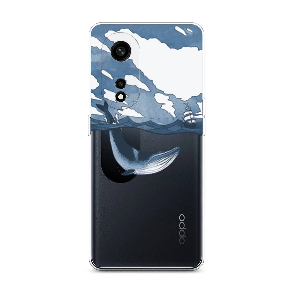 

Чехол на Oppo A1 Pro "Большой кит", Синий, 2512250-1