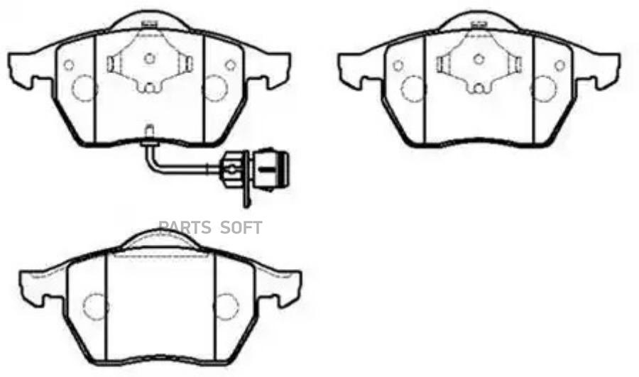 

Тормозные колодки HSB дисковые HP8536