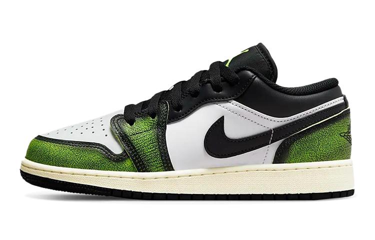 

Кеды унисекс Jordan Air Jordan 1 Low SE GS зеленые 36.5 EU, Зеленый, Air Jordan 1 Low SE GS