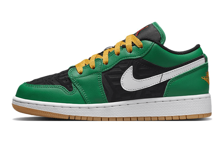 

Кеды унисекс Jordan Air Jordan 1 Low SE GS зеленые 38 EU, Зеленый, Air Jordan 1 Low SE GS