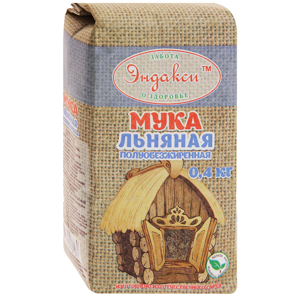 

Мука Эндакси льняная полуобезжиренная 400 г