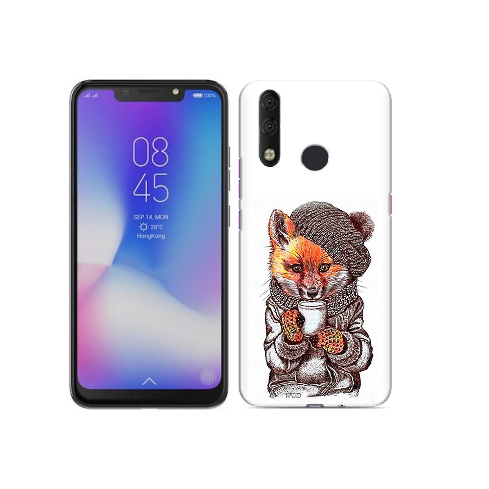 

Чехол MyPads Tocco для Tecno Camon 11 Pro лиса в шапке, Tocco