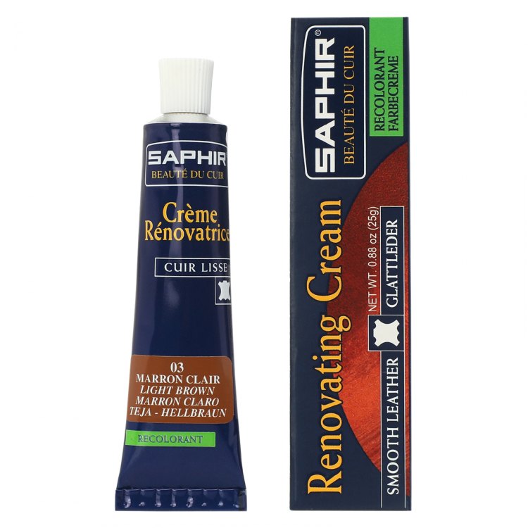 

Жидкая кожа для обуви Saphir CREME RENOVATRICE коричневая 25 мл, Коричневый, CREME RENOVATRICE