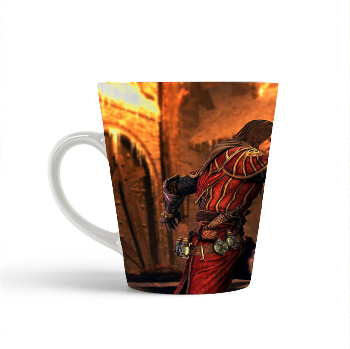 

Конусная кружка CoolPodarok castlevania lords of shadow Убивает демона распятием