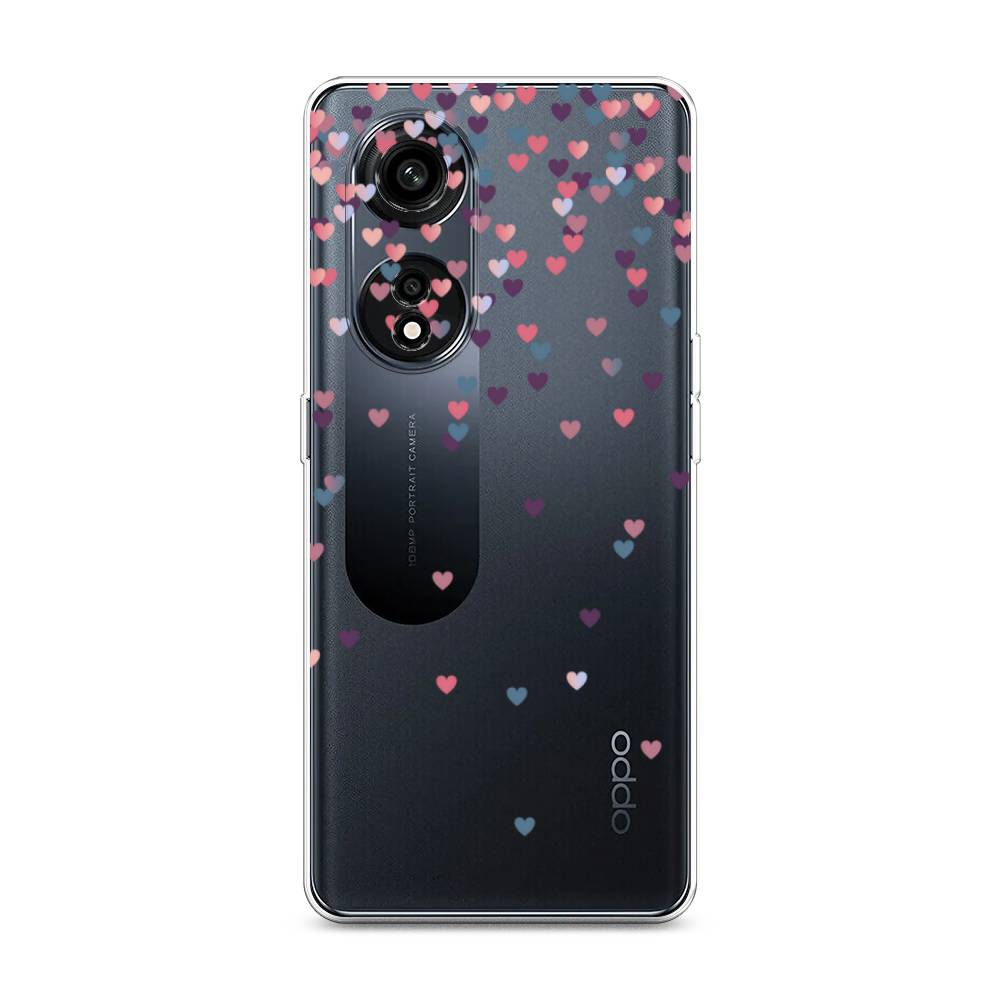 

Чехол на Oppo A1 Pro "Посыпка сердечки", Розовый;фиолетовый, 2512250-3