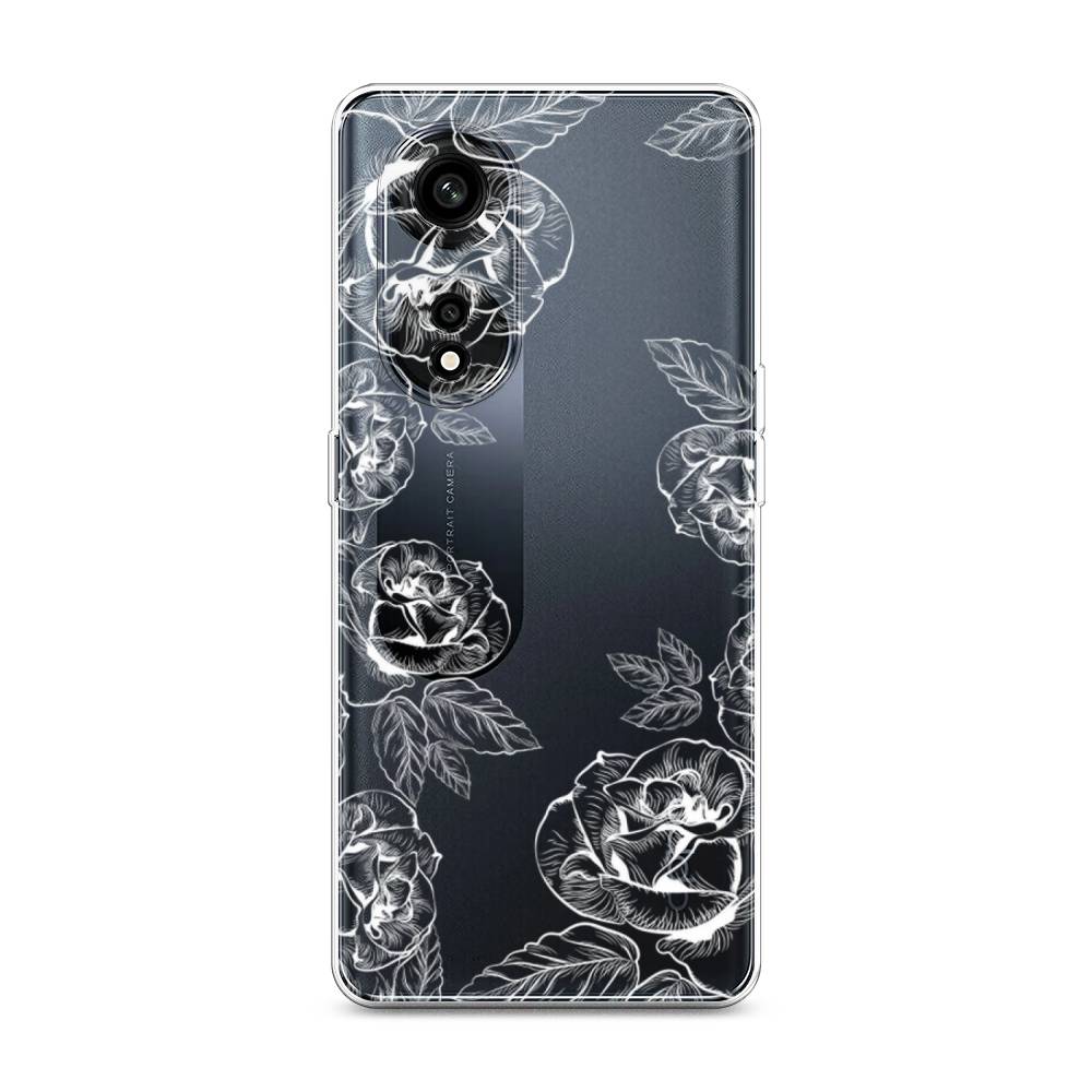 

Чехол на Oppo A1 Pro "Розы графика", Черный;серый, 2512250-2