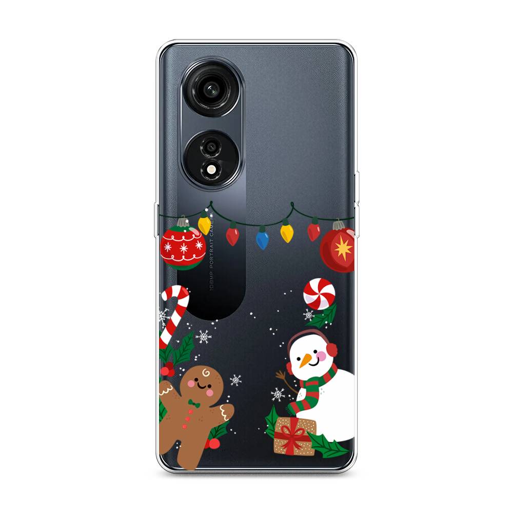 

Чехол для Oppo A1 Pro "Новогоднее настроение", Коричневый;красный;зеленый, 2512250-5