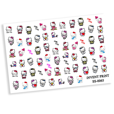 

Самоклеящийся слайдер-дизайн,iNVENT PRiNT, «Кот. Кошка. Китти. Kitty» №SS-65