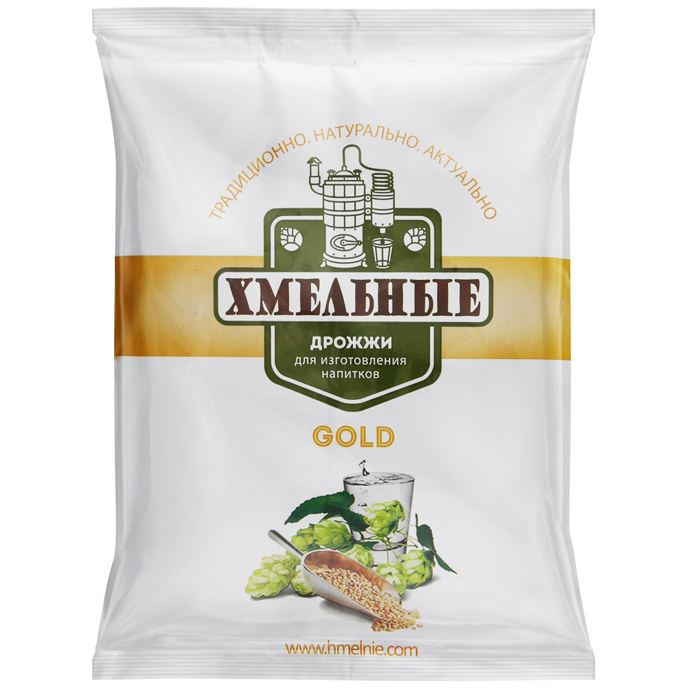 Дрожжи Хмельные для приготовления напитков сухие Gold 100 г
