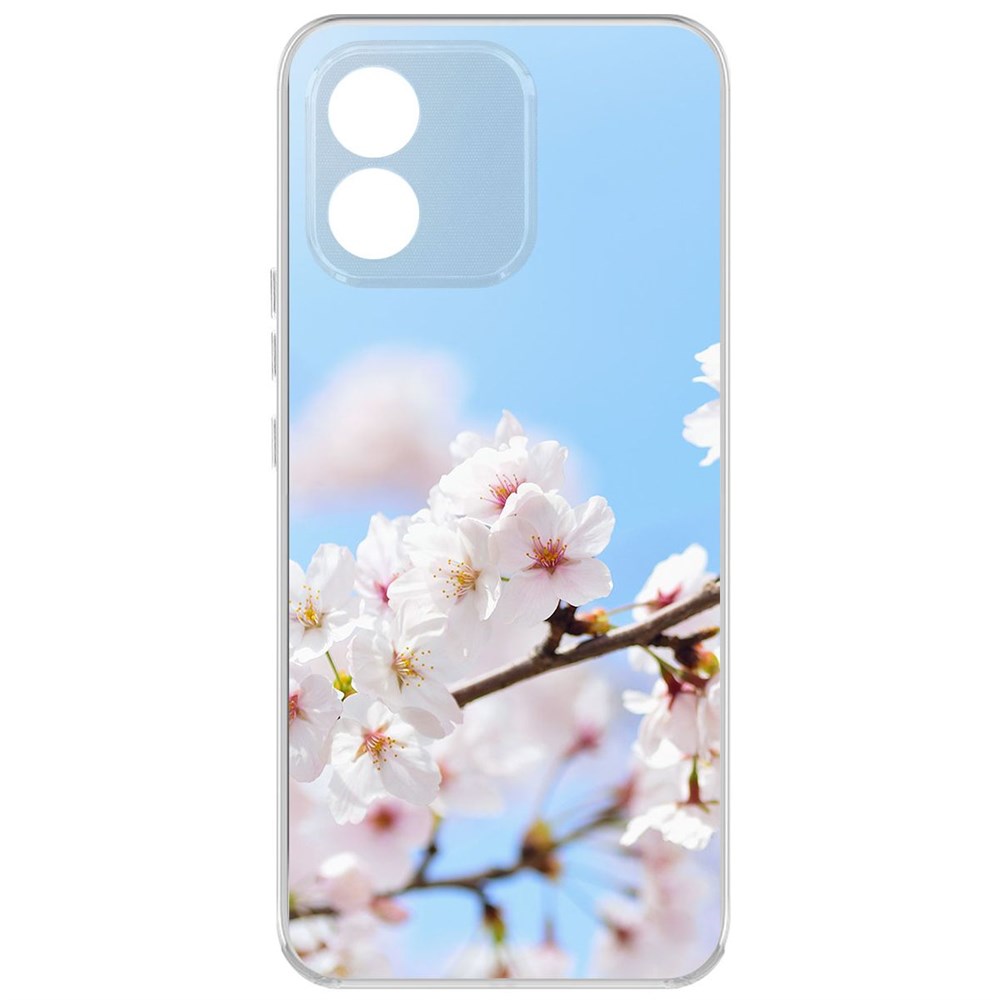 

Чехол-накладка Krutoff Clear Case Цветение для Honor X5, Прозрачный