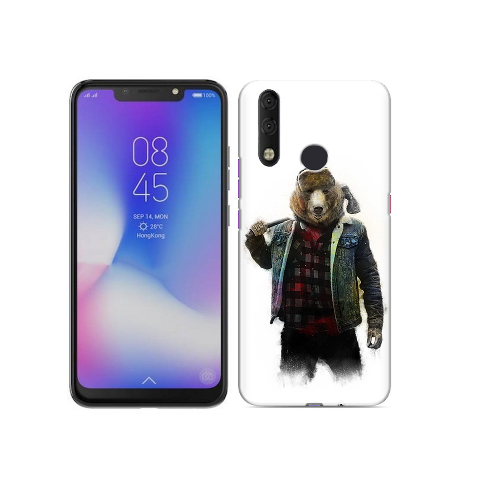 

Чехол MyPads Tocco для Tecno Camon 11 Pro медведь с топором, Tocco