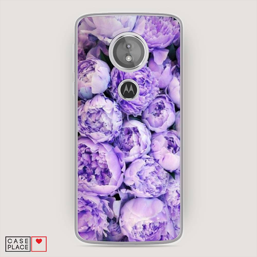 

Чехол Awog на Motorola Moto E5 / Моторола Мото E5 "Пионы сиреневые", Разноцветный, 241050-8