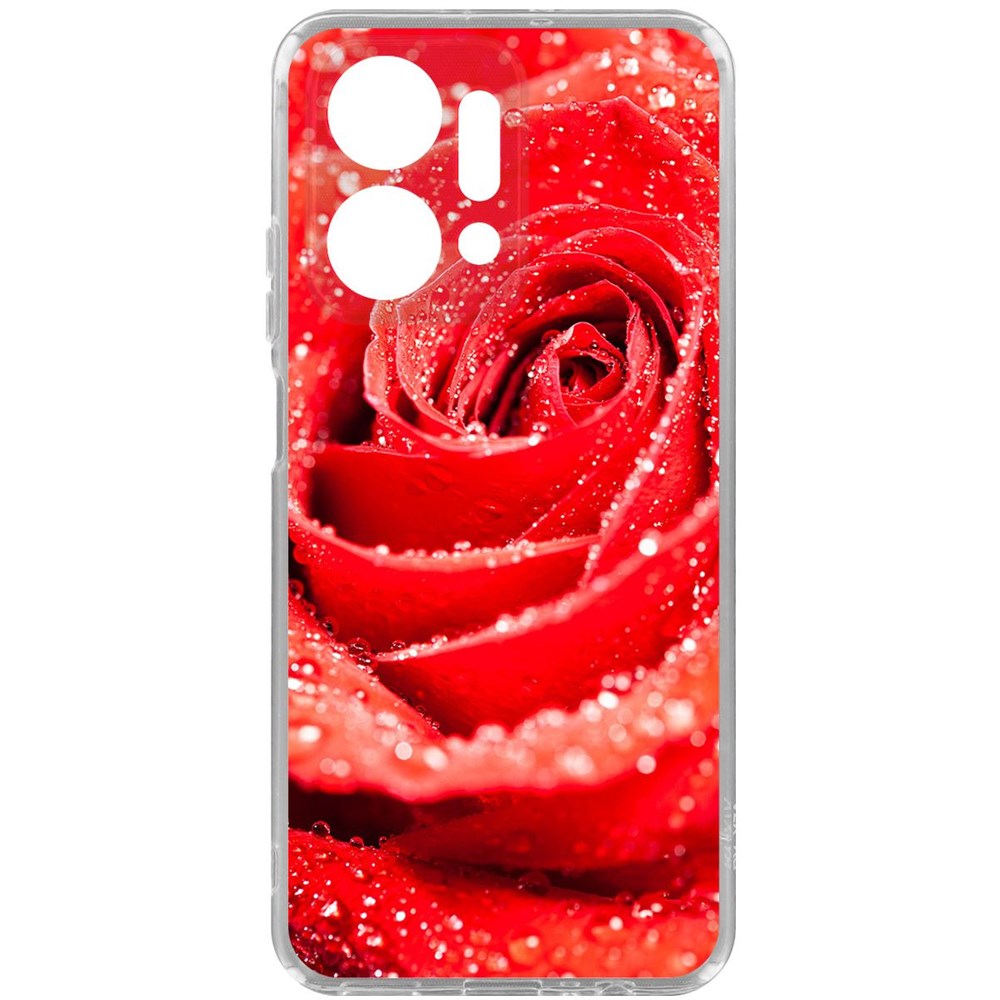 

Чехол-накладка Krutoff Clear Case Роза для Honor X7a, Прозрачный