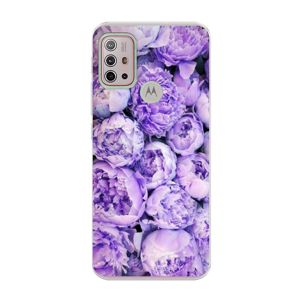 

Чехол Awog на Lenovo K13 Note/Motorola Moto G10/G20/G30 "Пионы сиреневые", Разноцветный, 242150-8