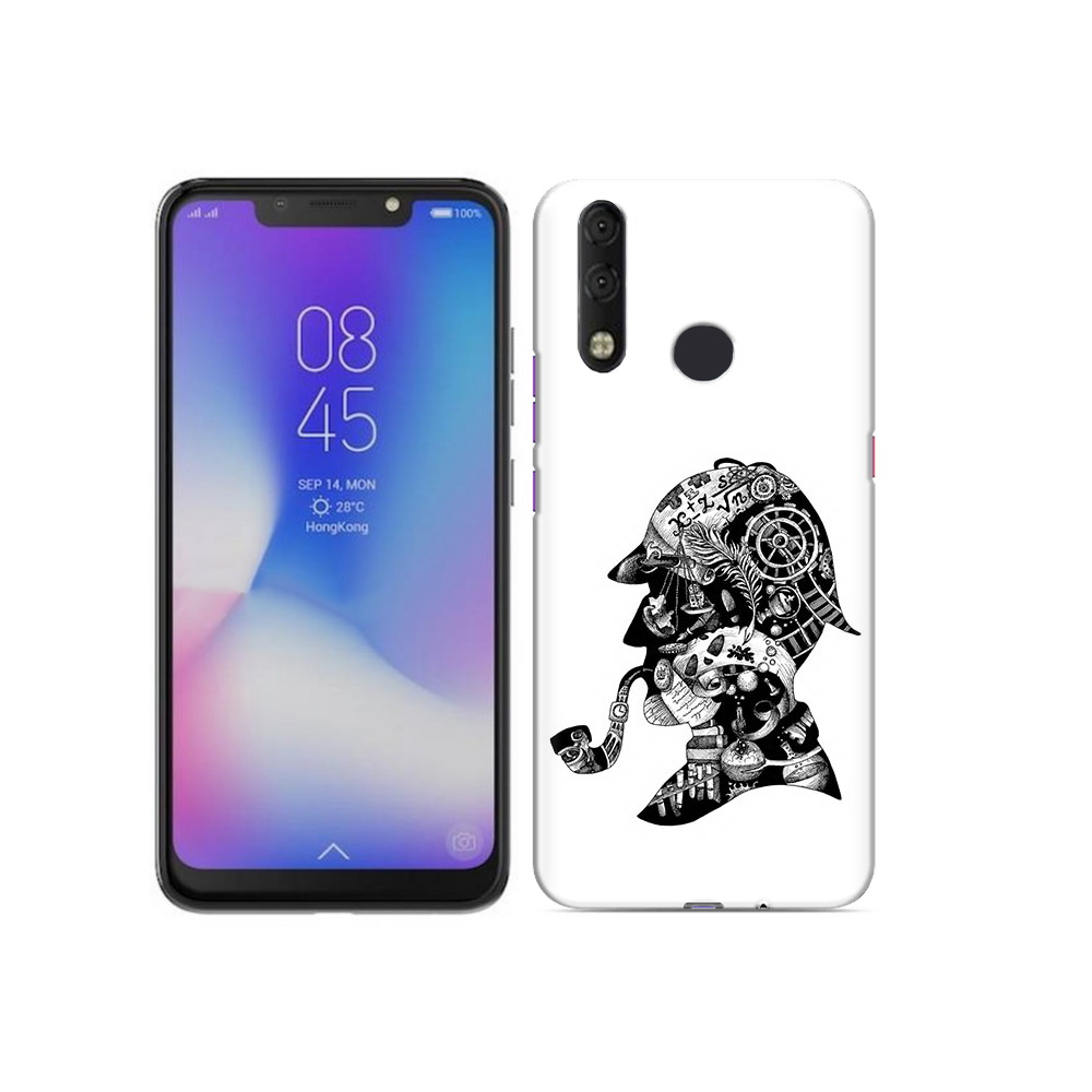 

Чехол MyPads Tocco для Tecno Camon 11 Pro мужчина с трубкой абстракция, Tocco