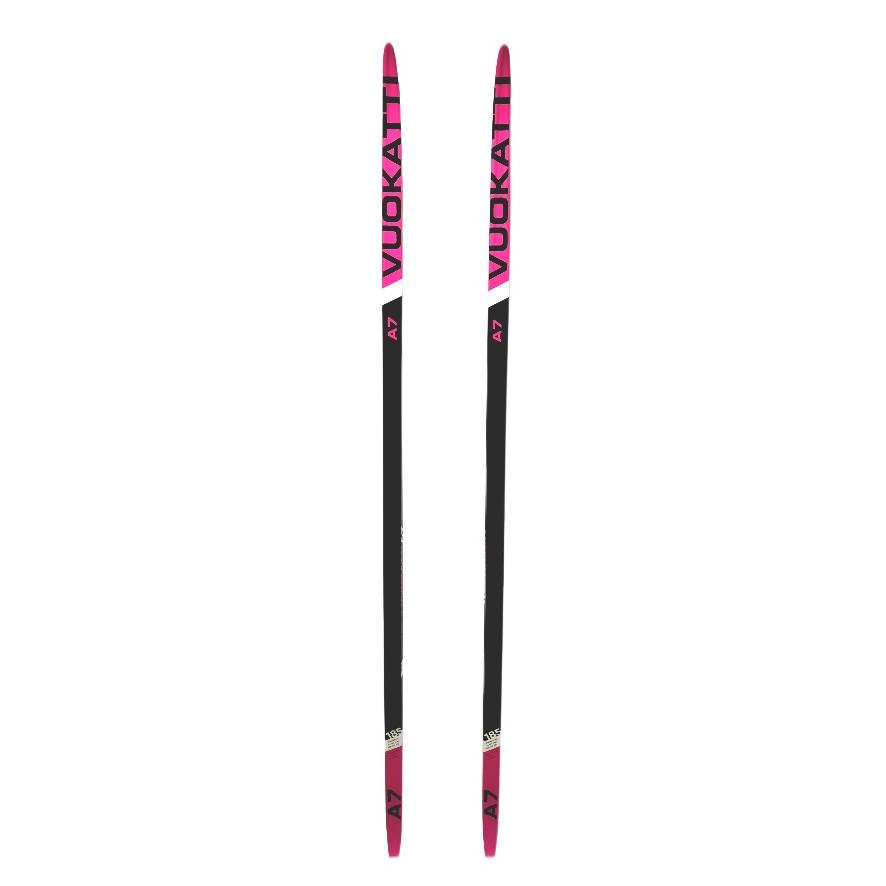 фото Лыжи беговые 160 см vuokatti wax black/magenta novasport