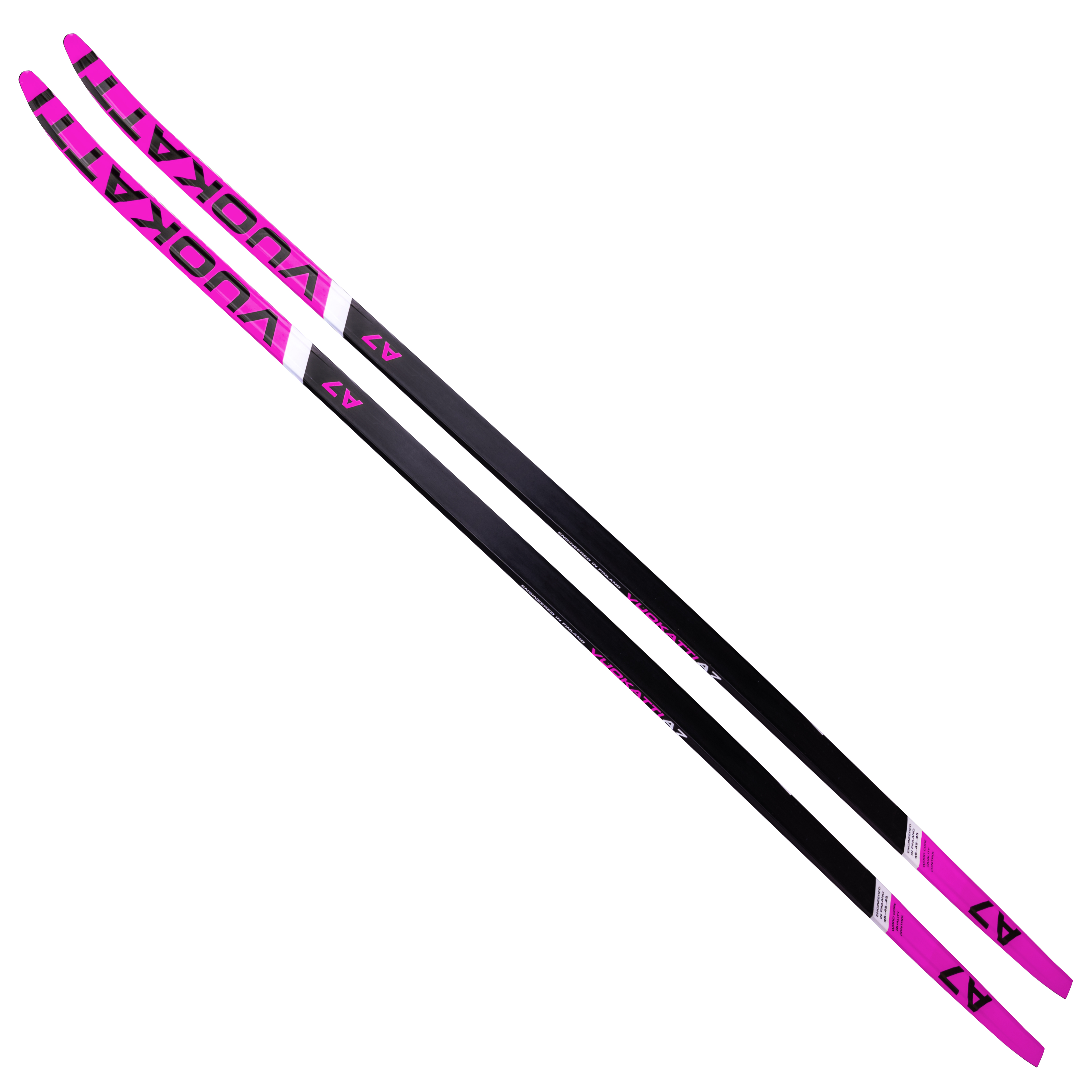 Лыжи беговые 160 см VUOKATTI Wax Black/Magenta