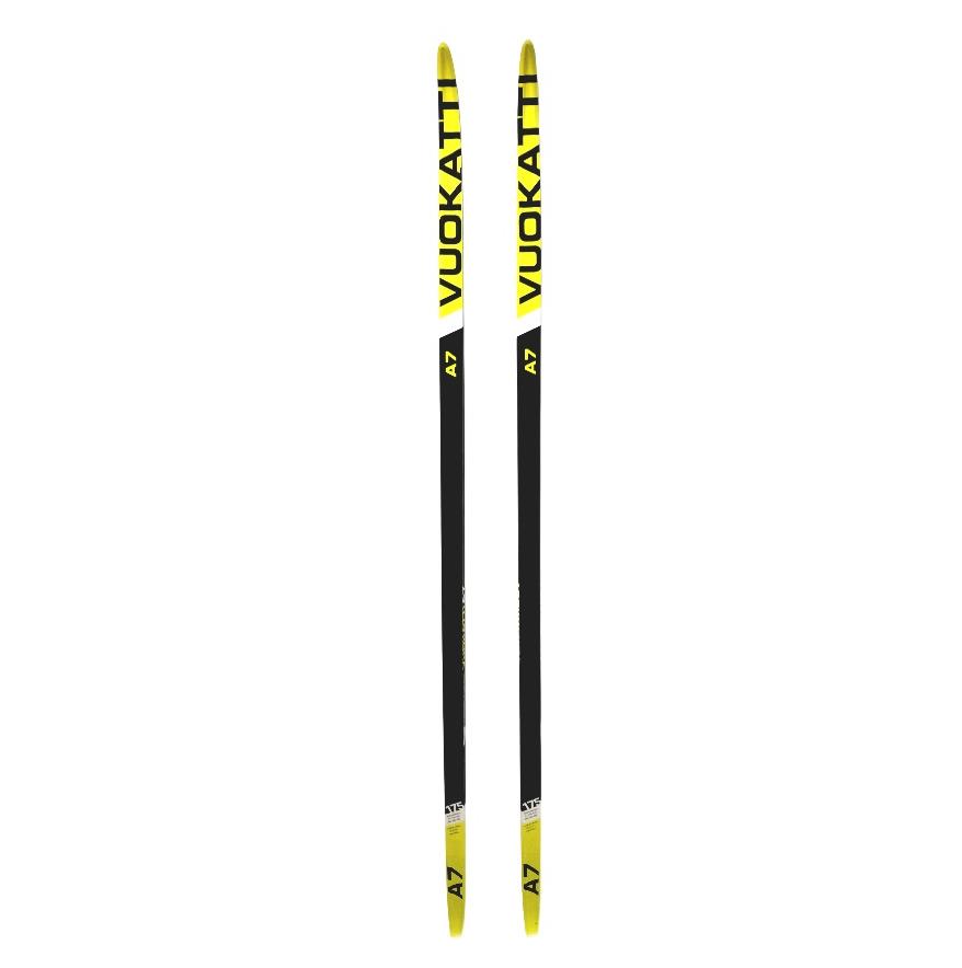 Лыжи беговые 160 см VUOKATTI Step Black/Yellow