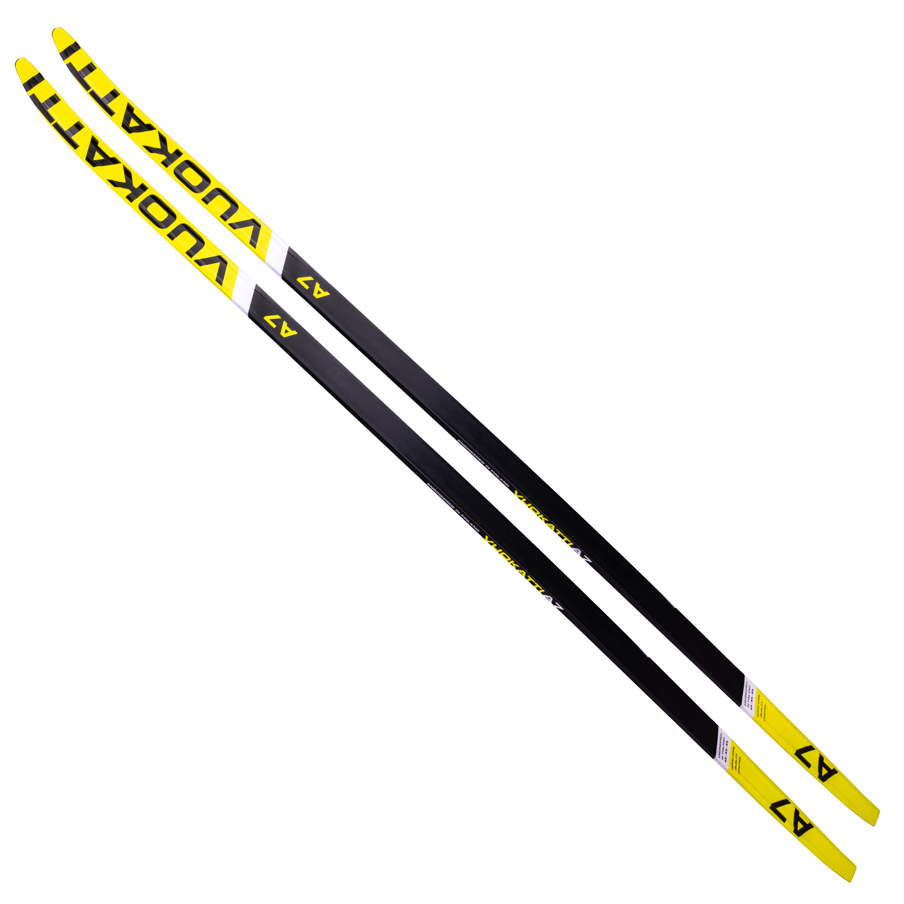 Лыжи беговые 170 см VUOKATTI Wax Black/Yellow