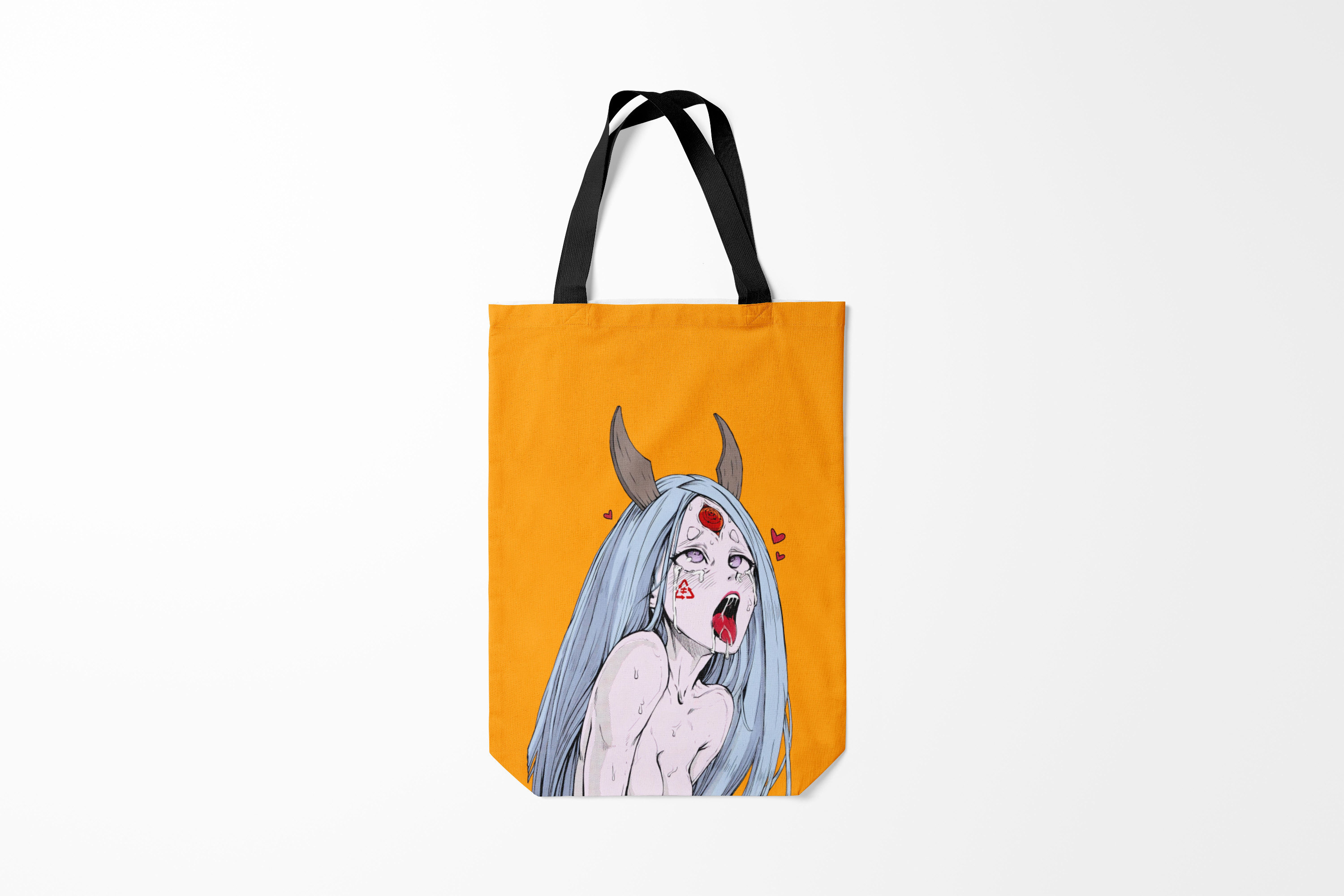 

Сумка шoппер унисекс Burnettie Ahegao Kaguya, оранжевый, Ahegao Kaguya
