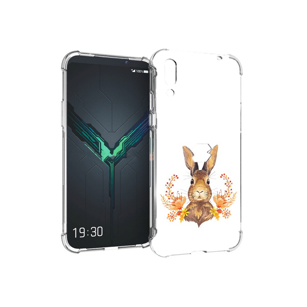 

Чехол MyPads Tocco для Xiaomi Black Shark 2 зайка в цветах (PT144492.263.349), Прозрачный, Tocco