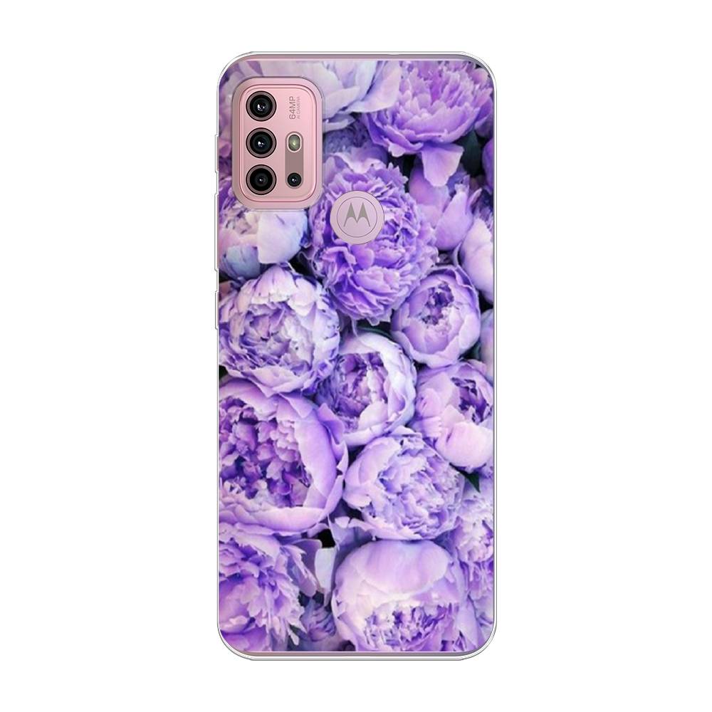 

Чехол Awog на Lenovo K13 Note/Motorola Moto G10/G20/G30 "Пионы сиреневые", Разноцветный, 242350-8